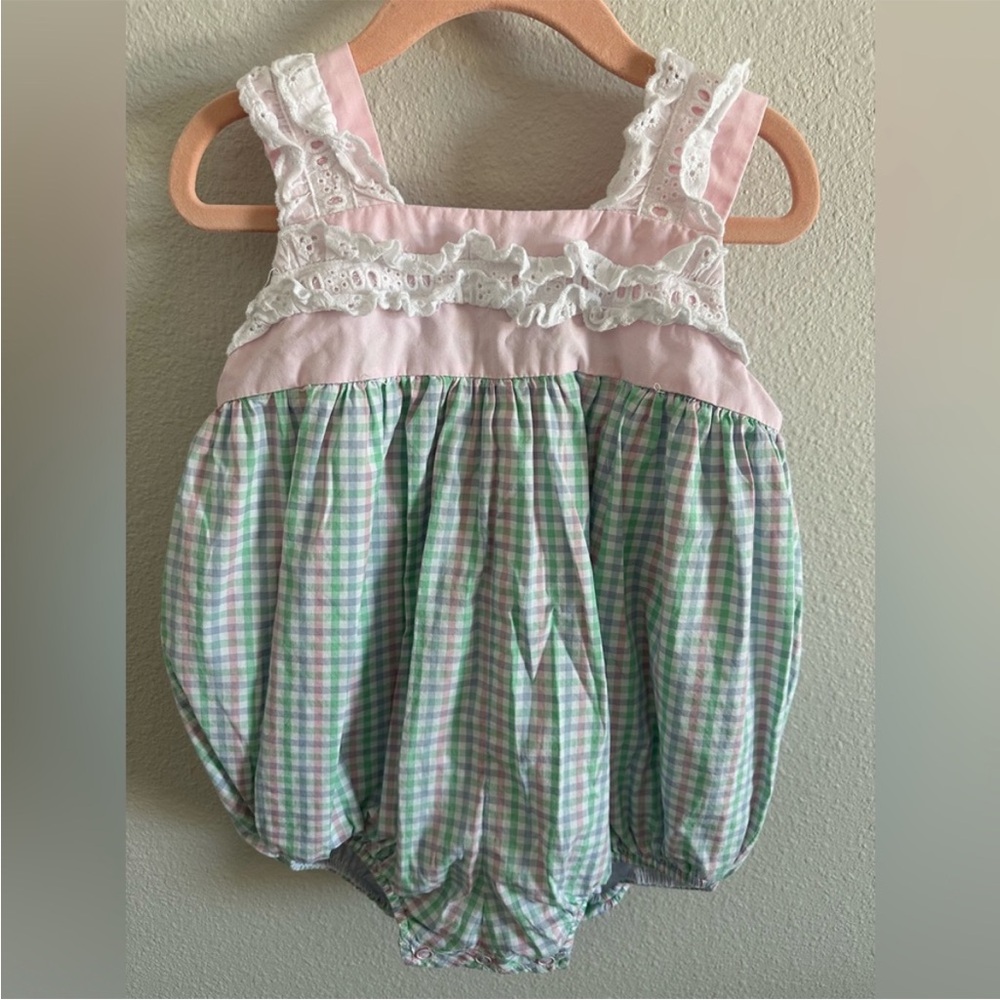 TBBC Pastel Pink/Green/Blue Gingham Bubble